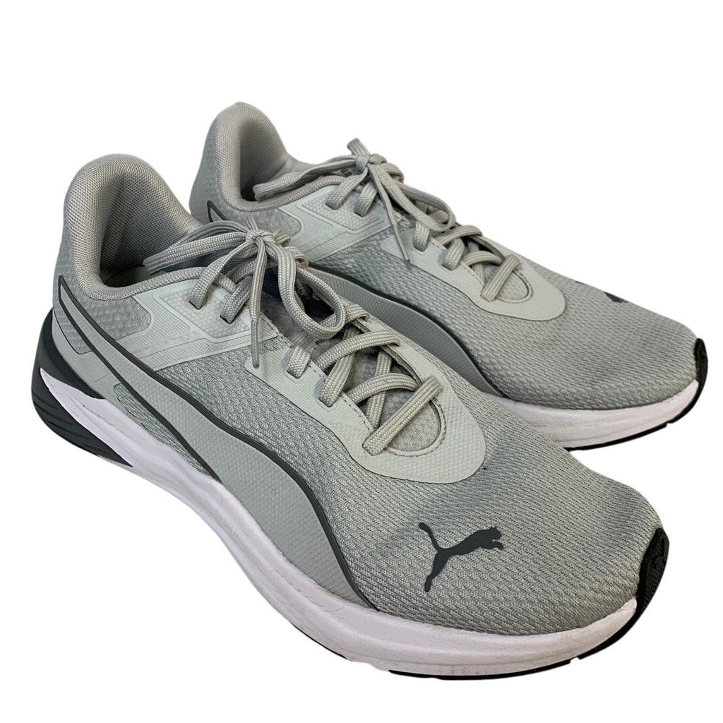 Puma Mens Size 12 Gray Sneaker Lace Up Low Top Athletic Running Sneakers Shoes