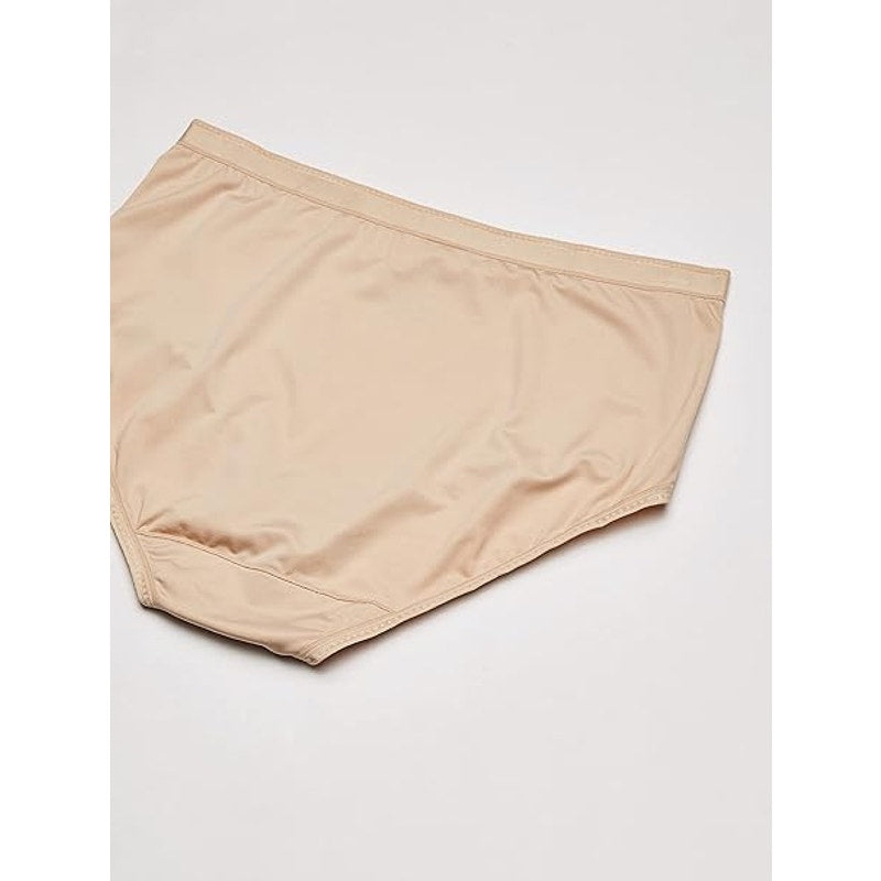 New 3-Pack Vanity Fair Womens Size 10 Tan Comfort Where It Counts Briefs