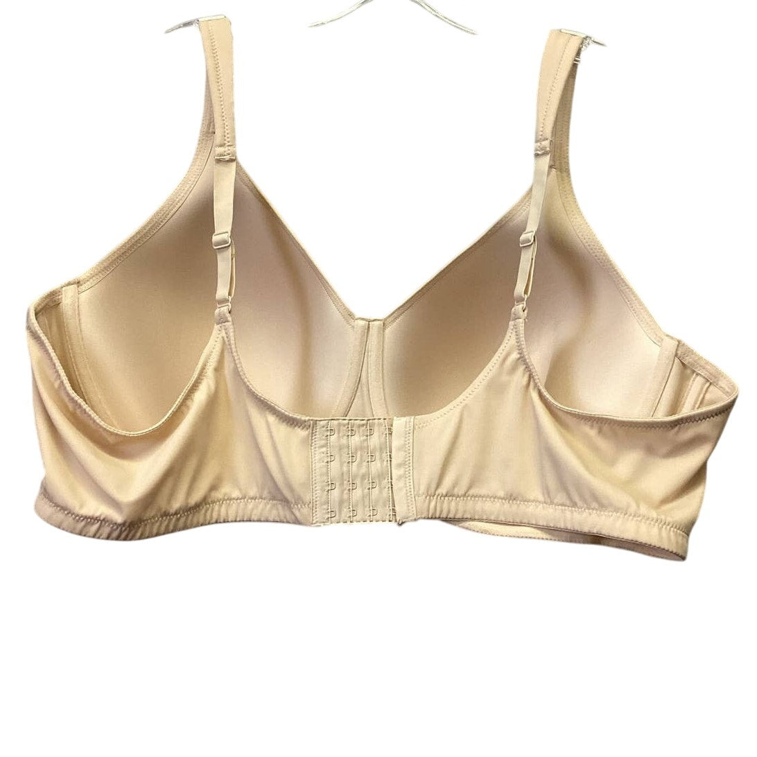 Leading Lady Size 50C Nude Tan Soft Cup Underwire Adjustable Strap 4 Hook Bra