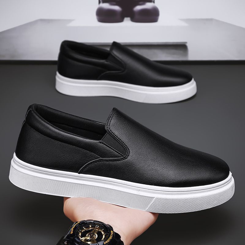 Men's Slip-On Low-Top Casual Sneakers | Breathable Waterproof Board Shoes
