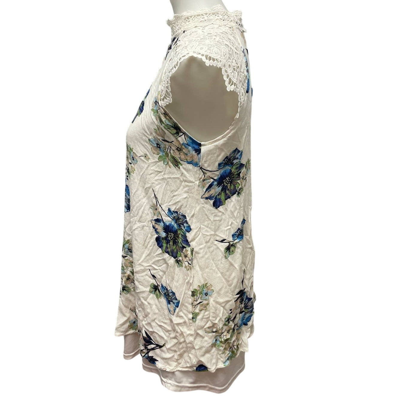 Altar'd State Juniors Small Sleeveless Lace Floral Long Flowy A-Line Dress