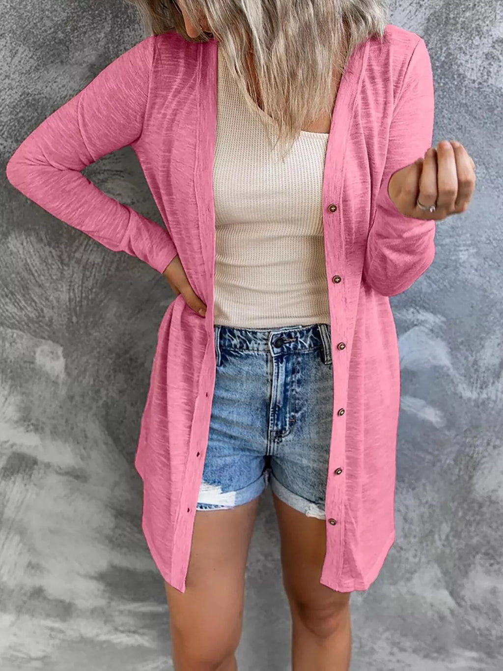 Lightweight Button-Down Cardigan
