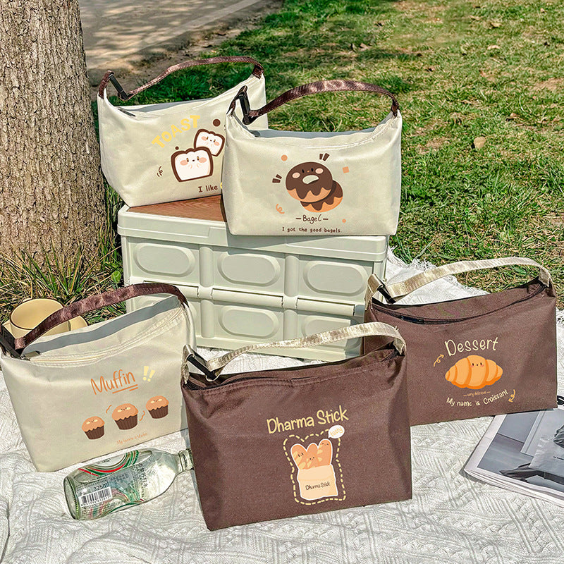 Thickened French-Style Maillard Insulated Lunch Bag