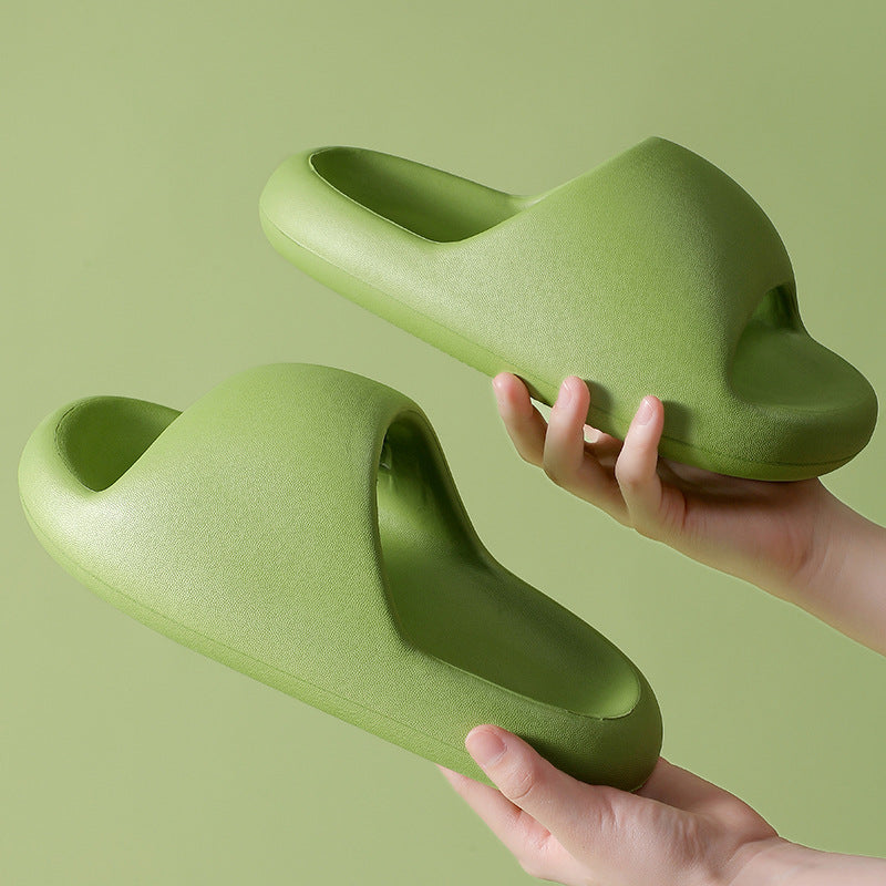 Unisex Thick-Bottom EVA Slide Slippers | Candy Color Cushioned Platform Sandals