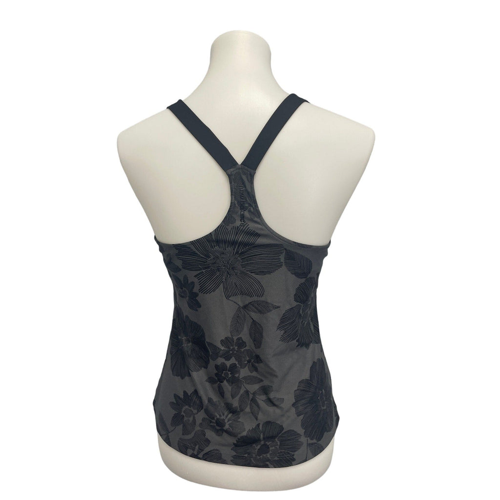 New Balance Womens Medium Racerback 100% Polyester Athletic Tank Top w Shelf Bra
