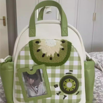 Kiwi Fruit Minimalist Backpack for Girls - Cute Dainty Sweet Design Women's Backpack