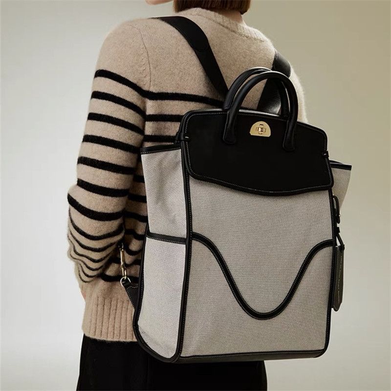 Women's Casual Backpack – Synthetic Leather Commuter & Travel Bag | Black & Brown