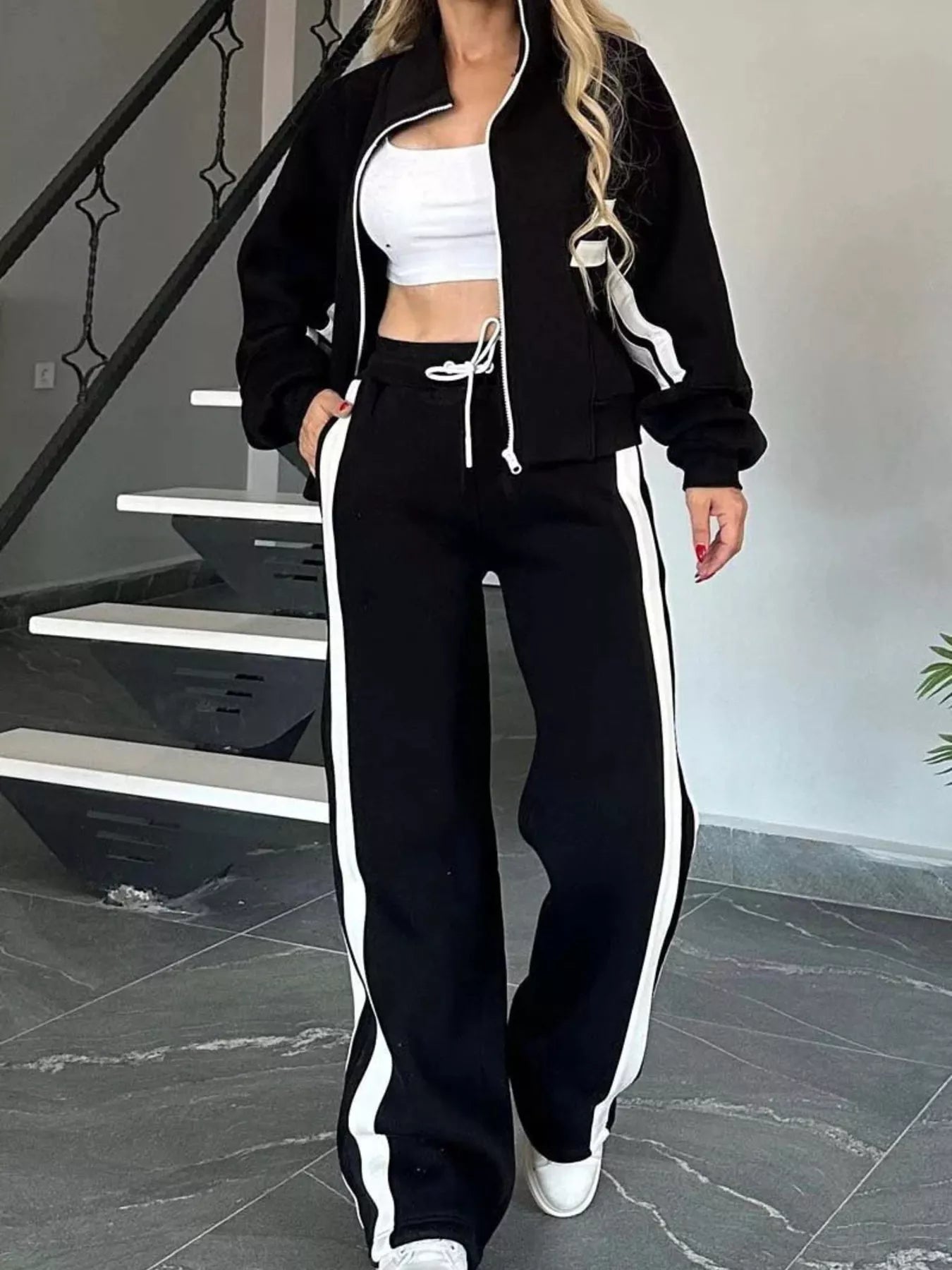 ZipStripe Plus: Full-Size Jacket & Pants Set