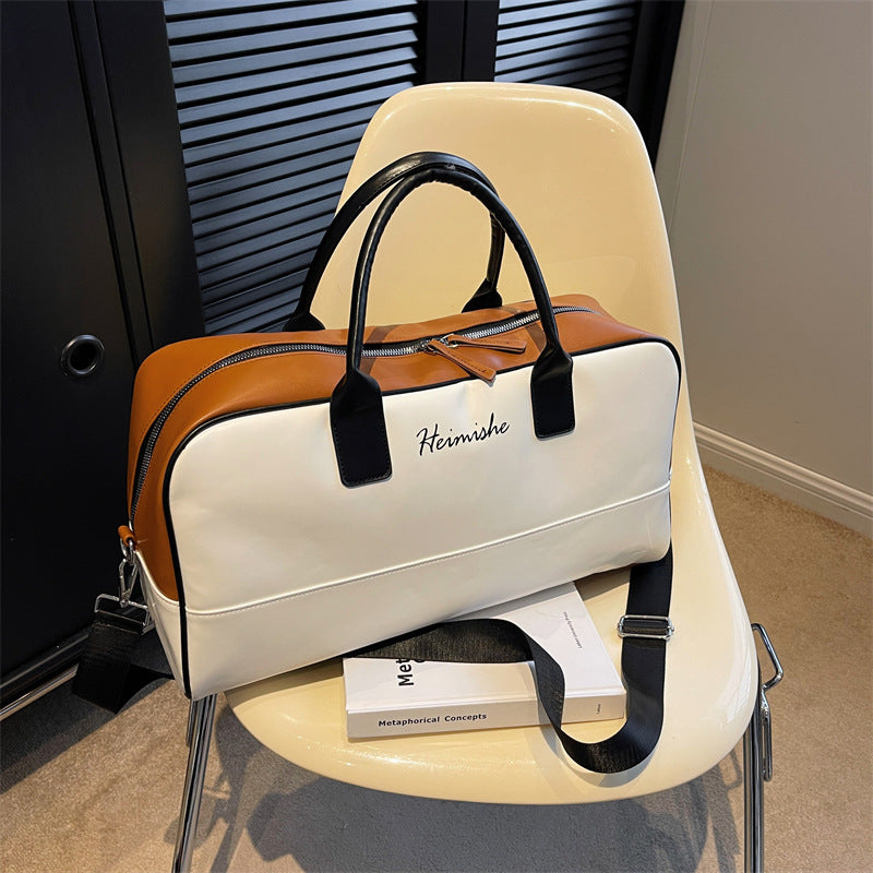Women's Lightweight Versatile Crossbody Shoulder Daypack - PU Leather Multi-Compartment Bag