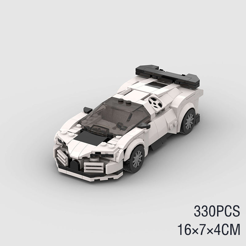 Built-up Block Series 8-grid Racing Model
