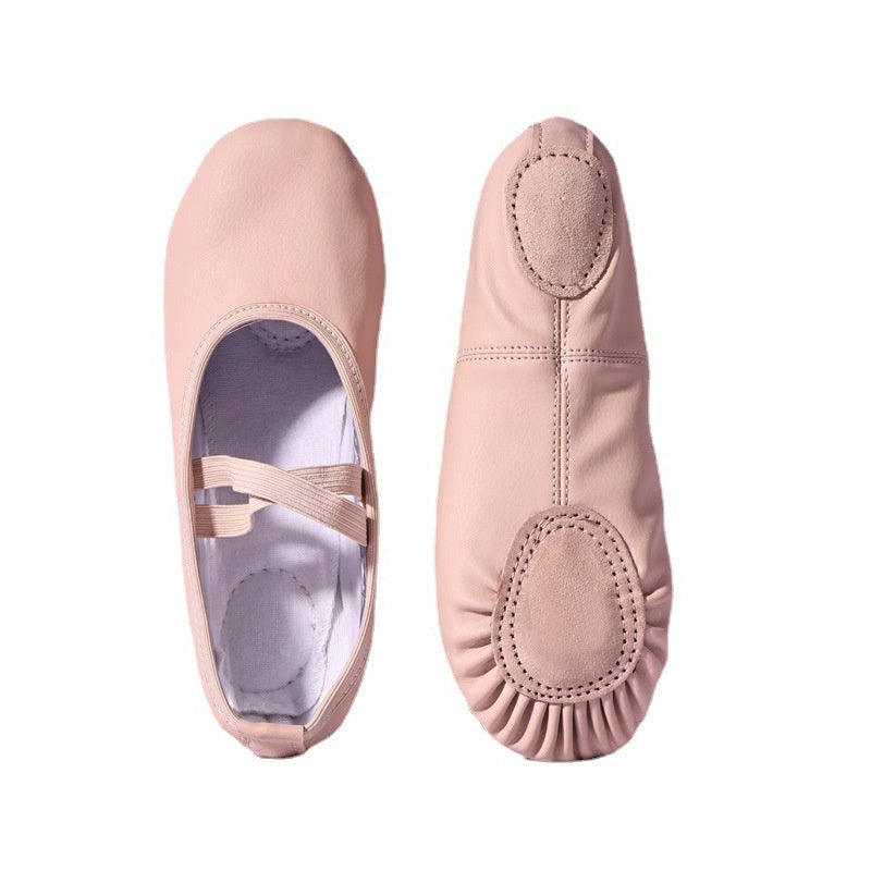 Soft-Sole PU Leather Ballet Shoes – Unisex