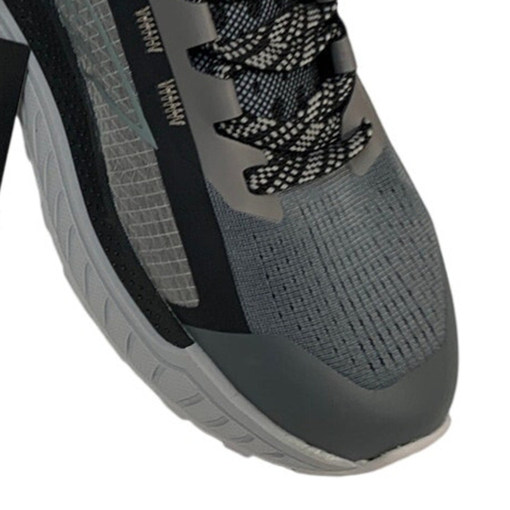 Hi-Tec Mens Size 8 Gray Black Mesh Lace Up Athletic Running Tennis Shoes