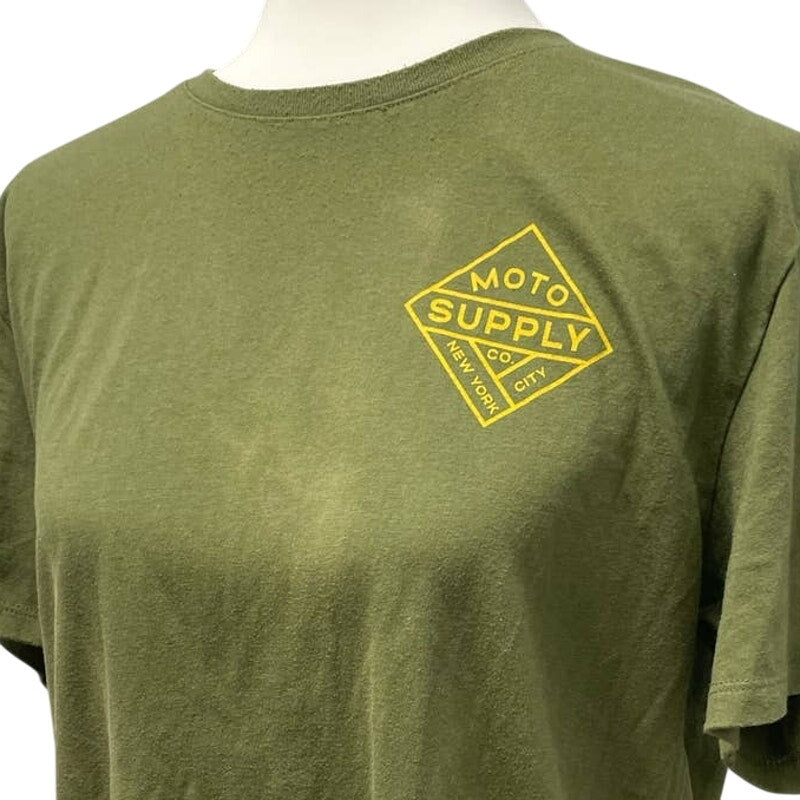 Goodfellow & Co Mens Large Motorcycle Classic Fit Short Sleeve Cotton Blend Tee