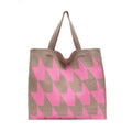 Knitted Women's Handbag – Patchwork Yarn Retro Tote Bag