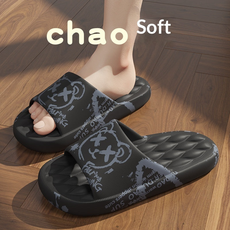 Women's Summer Slide Sandals - Casual Outdoor Slippers with Cute Designs