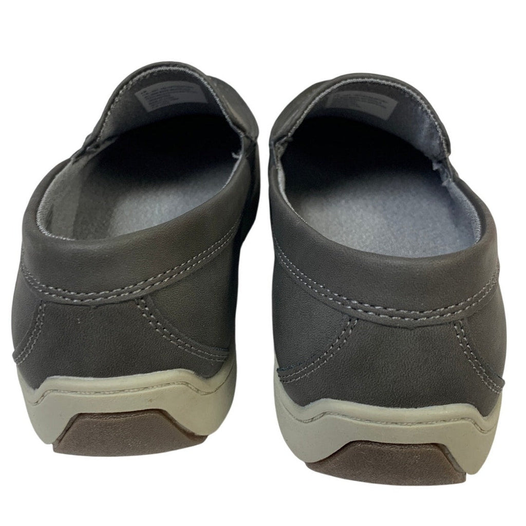 IZOD Mens Size 8 Gray Seapoint Slip On Loafers Round Toe Memory Foam Shoes
