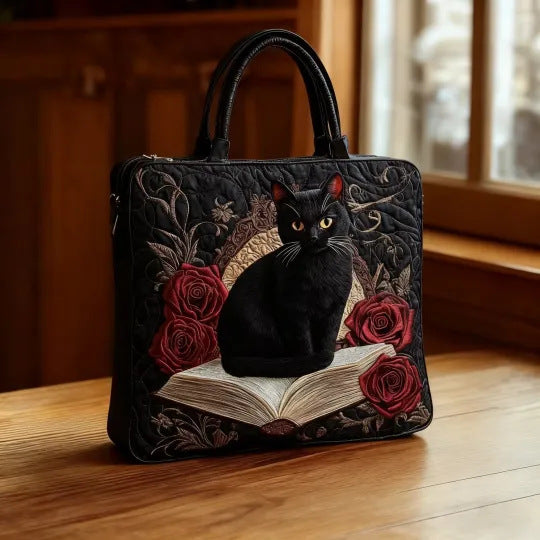 Women's Trendy Printed Tote & Shoulder Bag - Canvas Lined Oxford Cloth