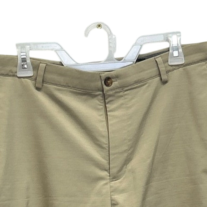 Greg Norman Mens Size 38 PolySpandex Long Tan Board Athletic Golf Shorts