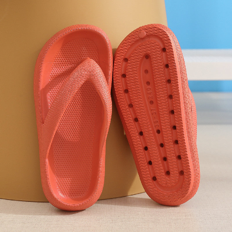 Unisex EVA Clip-Toe Slides | Non-Slip Thick Sole Bathroom Slippers