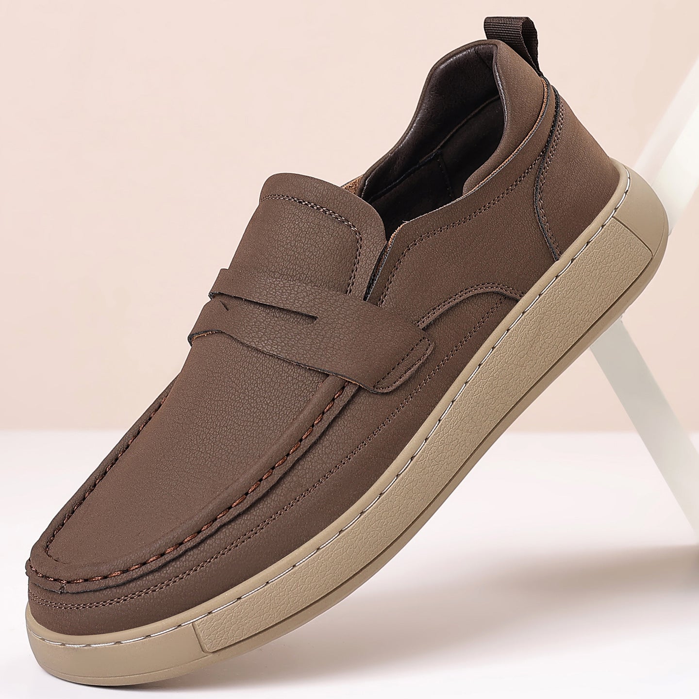 Men's Casual Slip-On Leather Shoes