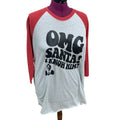 New Hand Printed Womens XXL OMG Santa I Know Him Elf Christmas Tee Shirt