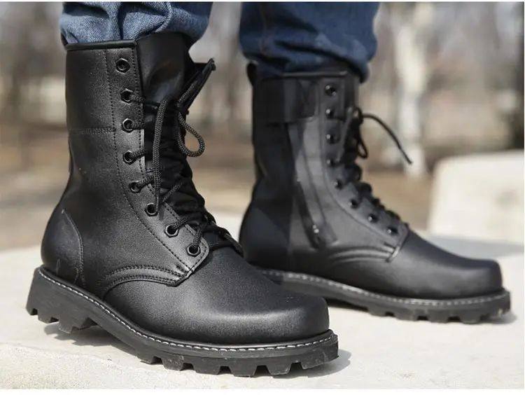 Military Steel-Toe Tactical Combat Boots | Work & Safety Shoes