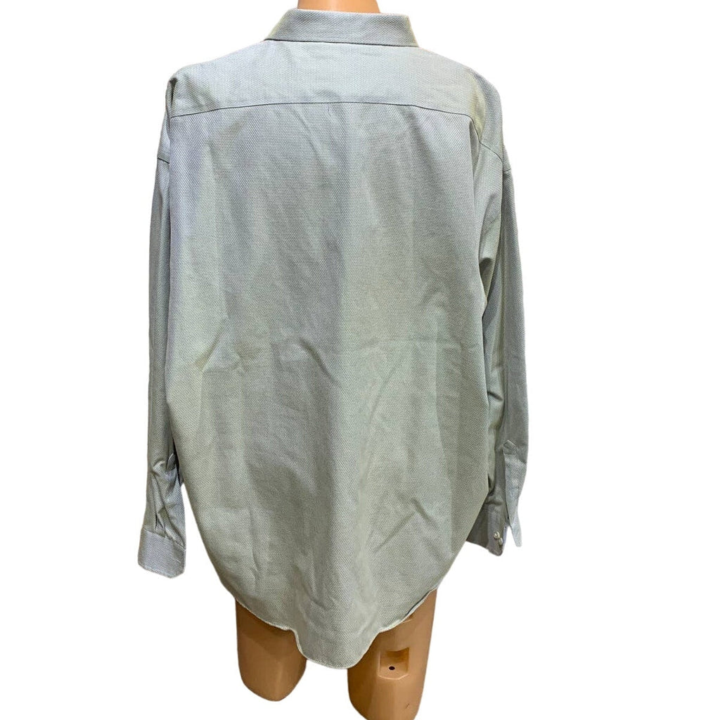 KO Egara Mens 4X 100% Cotton Long Sleeve Shimmery No Iron Button Down Shirt