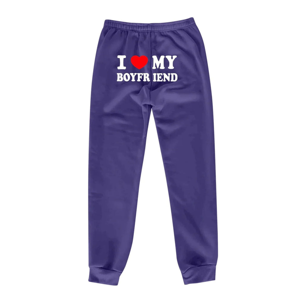 Chic Love Print Trousers
