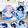 15pcs Cute Cartoon Journaling Stickers