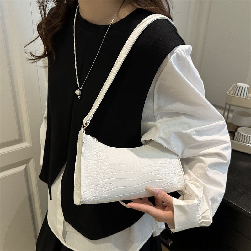 Women's Minimalist Tote Bag & Shoulder Bag | French-Style PU Leather Handbag