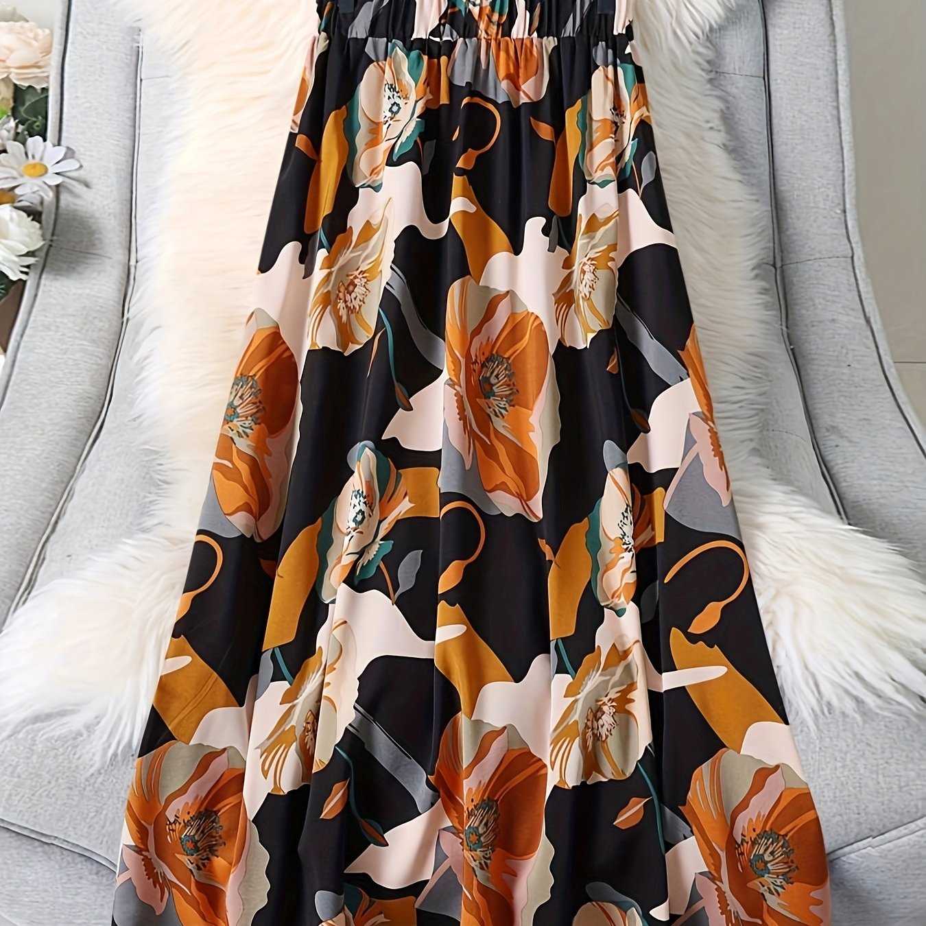 Charming Floral ALine Skirt for Spring  Summer