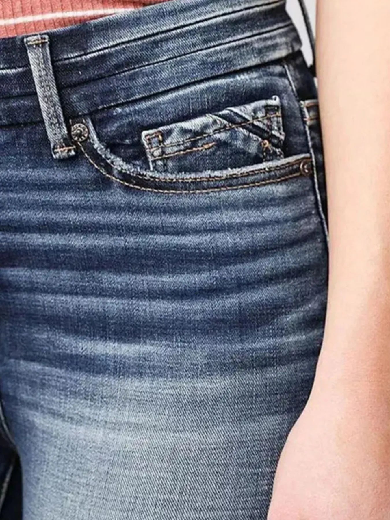 High-Rise Flare Gradient Wash Jeans