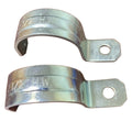2 New 2.5" Metal Pipe Strap HW One Hole EMT Fittings Open Box