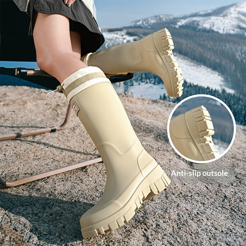 Women's Waterproof Tall Rain Boots | Non-Slip Knee-High & Mid-Calf | All-Season