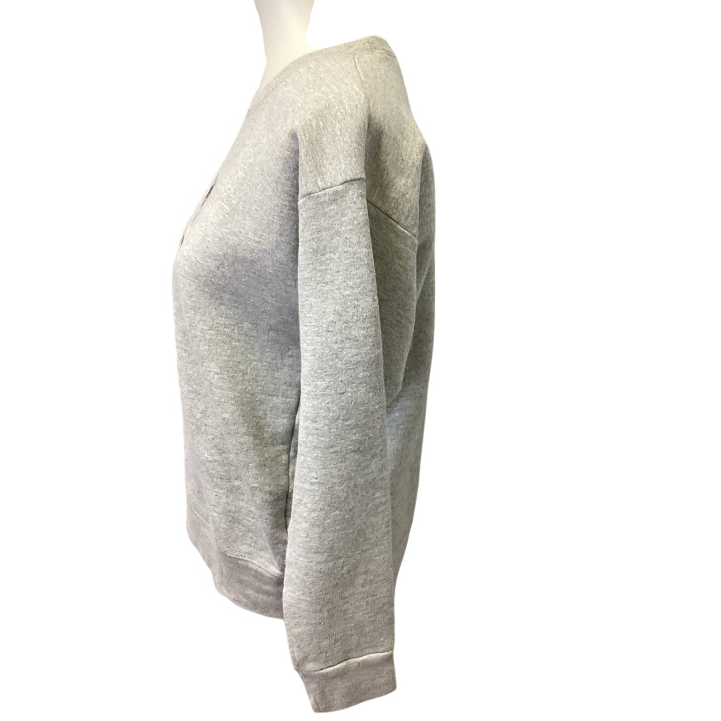 Hand Printed Upcycled Youth XL Upcycled Boston Terrier Dog Crew Neck Sweatshirt
