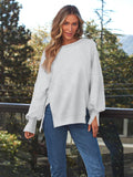 Slit Hem Sweatshirt