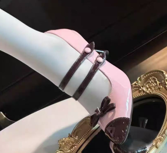 Women's Sweet Side Cut-Out High Heels - Buckle Closure Platform Pumps