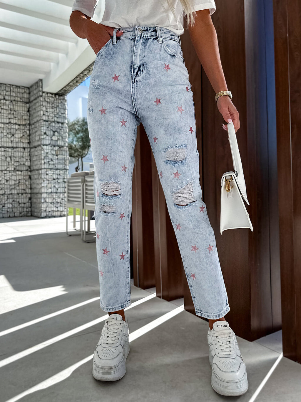 Patriotic Star Straight Leg Jeans