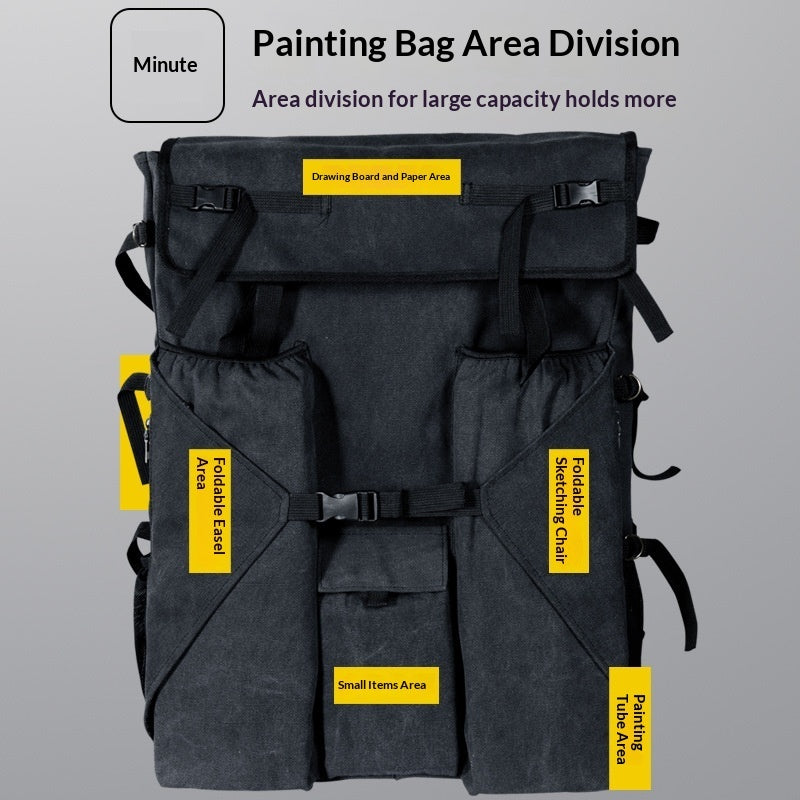 Art Students Sketch Bag Drawing Board Bag Multi-functional Canvas Storage