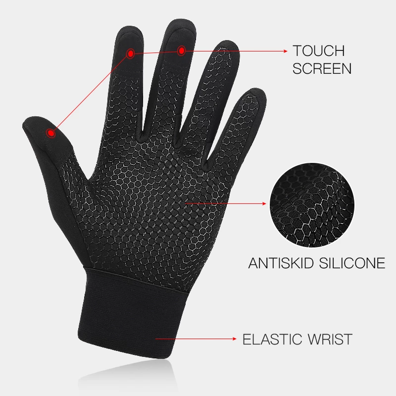 Thermal Gloves Winter With Wrist Support Touch Screen