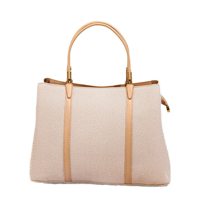 Sophisticated Women's Tote Bag - Premium PU Leather Commuter Handbag with Double Straps