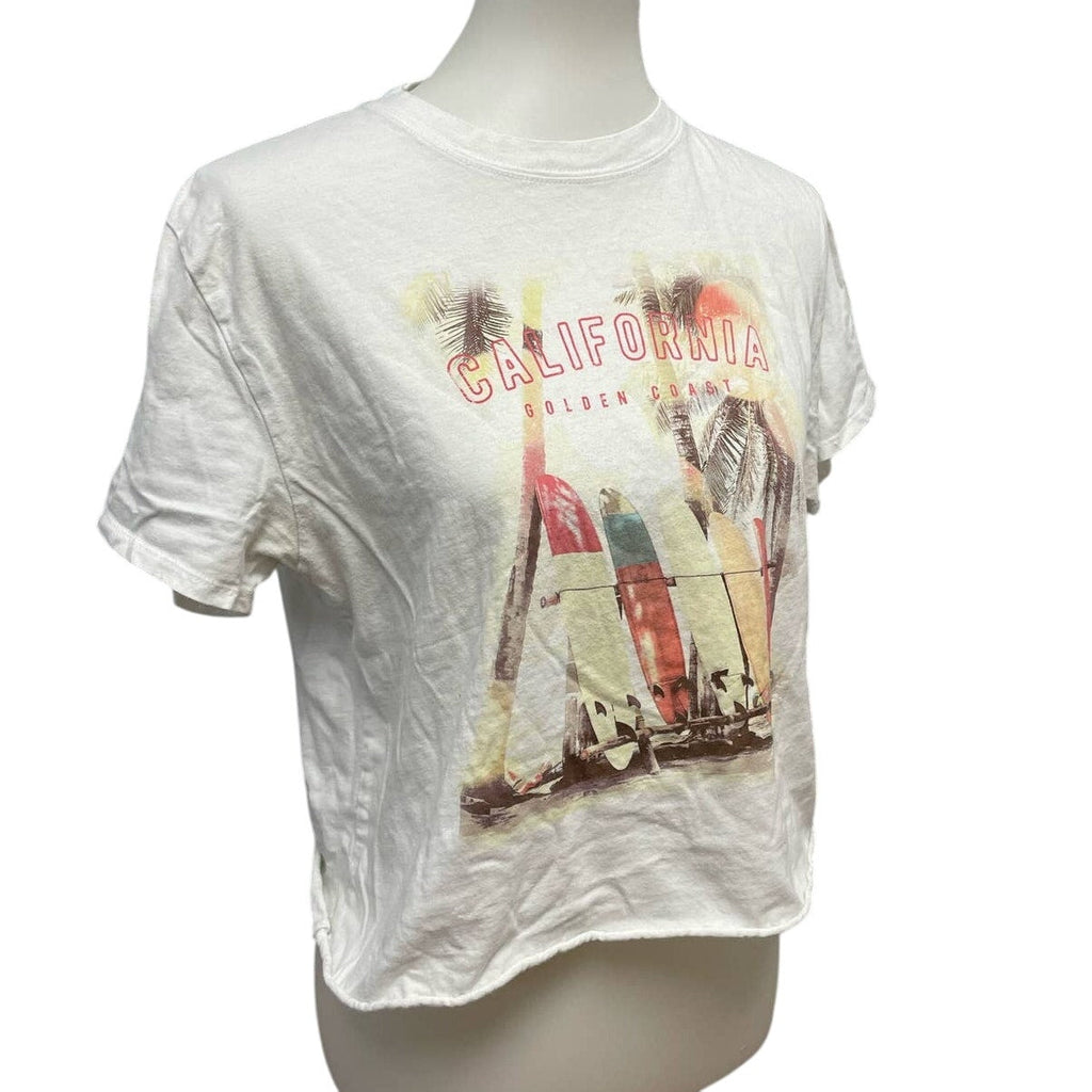 Grayson Threads Womens Medium California Golden Coast Cotton Short Sleeve Tee