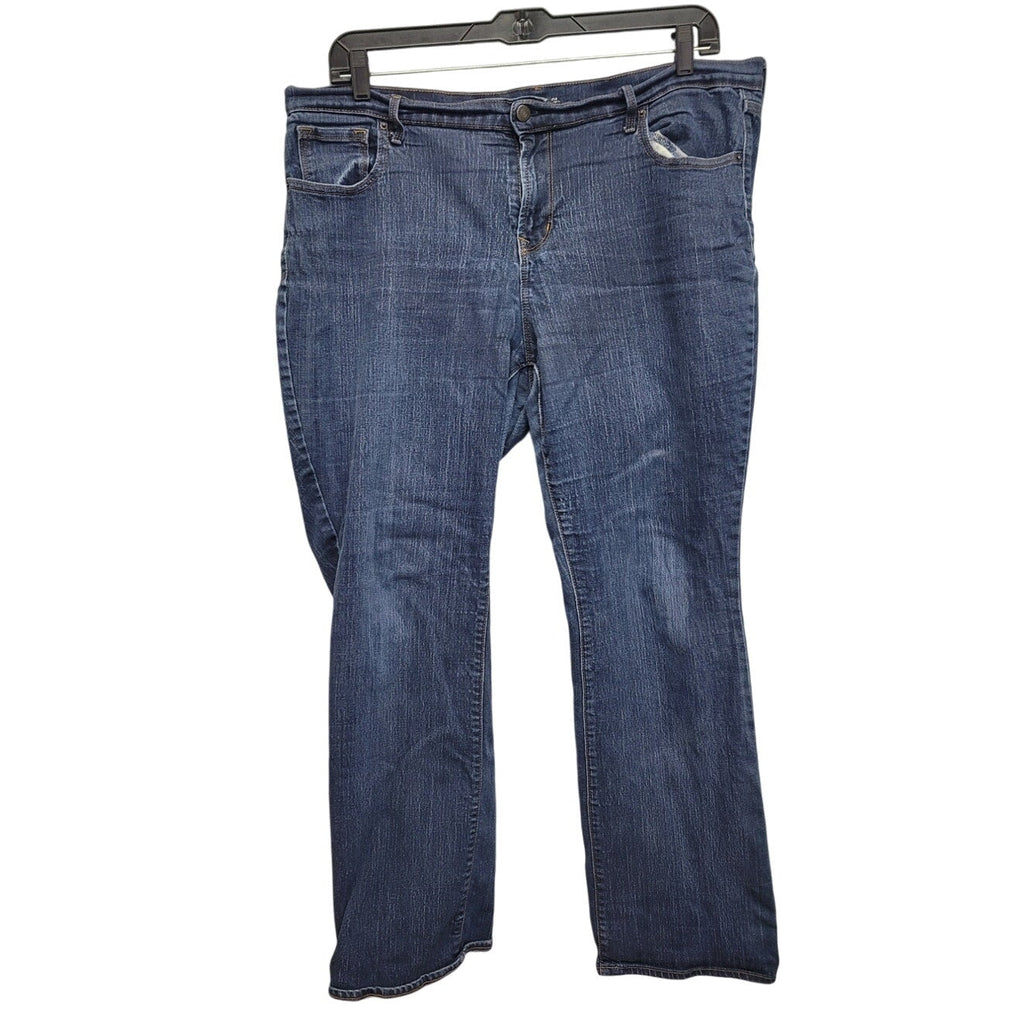 Old Navy Womens Size 18 Curvy Boot Cut Denim Blue Jeans w Pockets