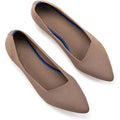 New Frank Mully Womens Size 6 Brown Knit Pointed Toe Slip On Comfort Flats Shoes