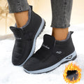 Women's Fleece-Lined Insulated Snow Boots – Slip-On Winter Boots