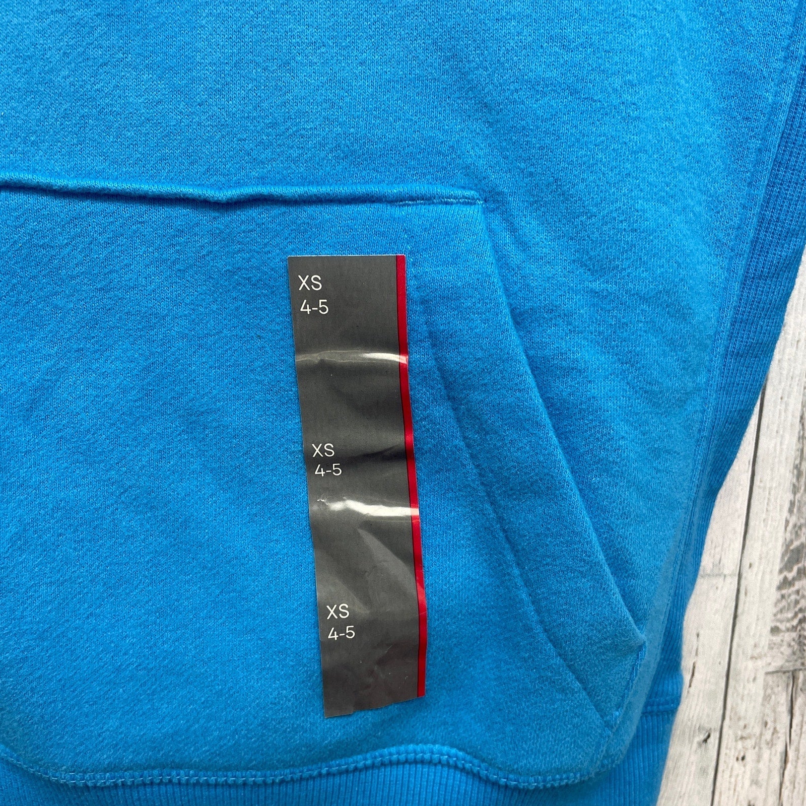 New Upcycled Hand Printed Kids XS 4/5 Dragonfly Sweatshirt Hoodie w Thumb Holes