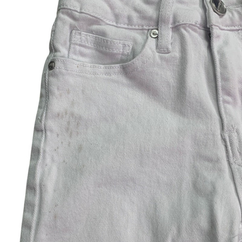 Dollhouse Juniors Size 3/4 White Cotton Blend Jorts Denim Jean Shorts w Flaw