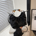Pleated Pearl Crossbody Bag