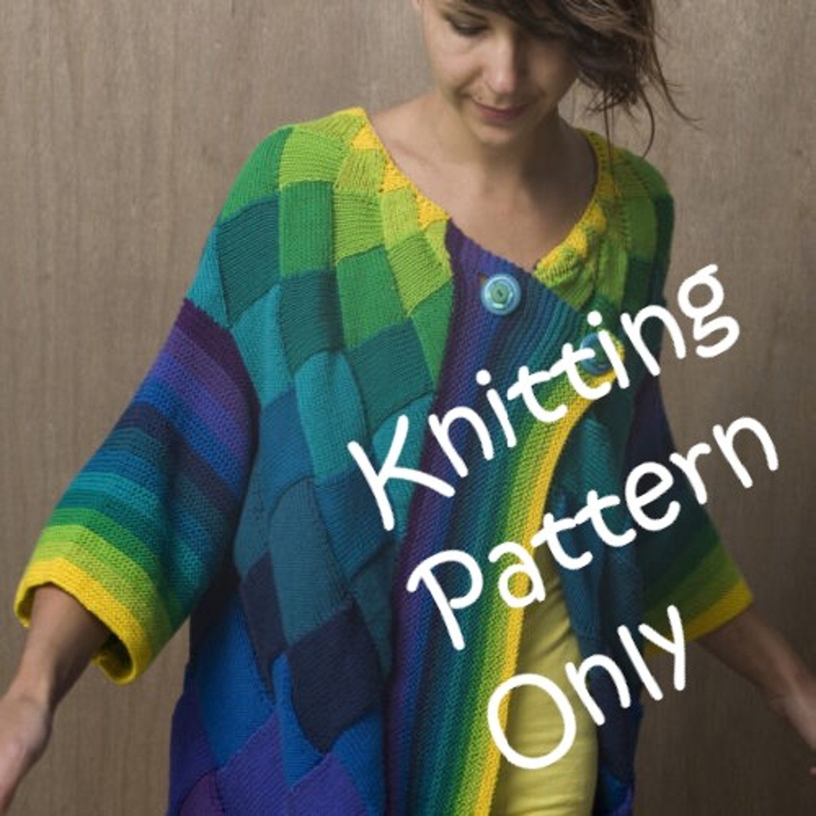 New Helen Hamman 263 Art Deco Cardigan Sweater Knitting Pattern