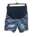 Time and Tru Maternity XL Stretchy Belly Panel Cutoff Denim Blue Jean Shorts
